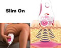 Slim On kroppsmassager i förpackning med tillbehör